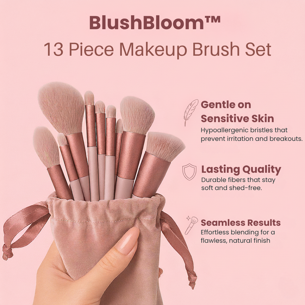 BlushBloom™ 13 Luxury Brush Set